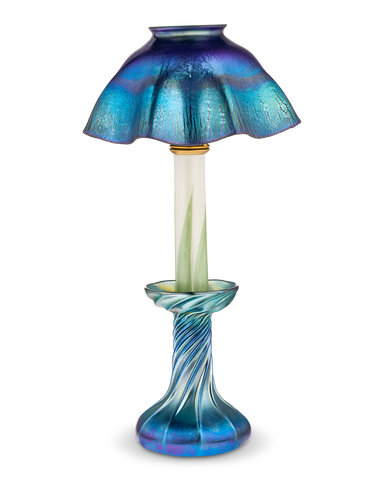 Tiffany Studios Favrile Candlestick Lamp