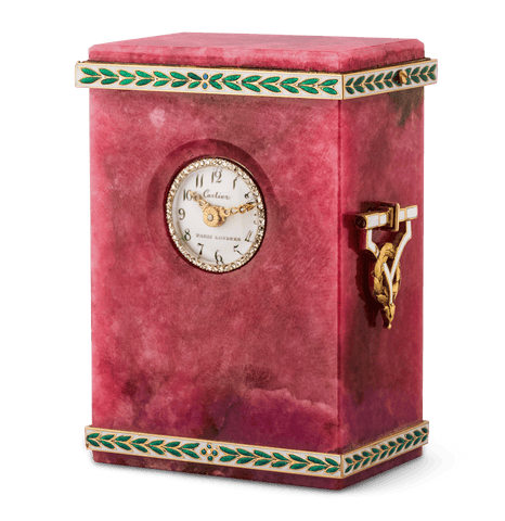 Cartier Belle Époque Rhodonite Clock