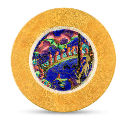 Wedgwood Fairyland Lustre Imps on a Bridge Plate