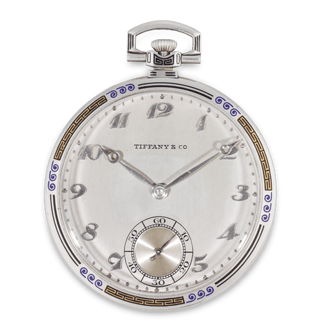 Patek Philippe and Tiffany & Co. Platinum and Enamel Watch