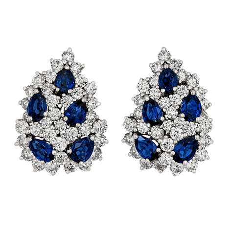 Tiffany & Co. Sapphire and Diamond Earrings