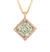 Fancy Light Yellowish Green Diamond Pendant, 5.11 Carats