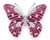 Burma Ruby Butterfly Brooch