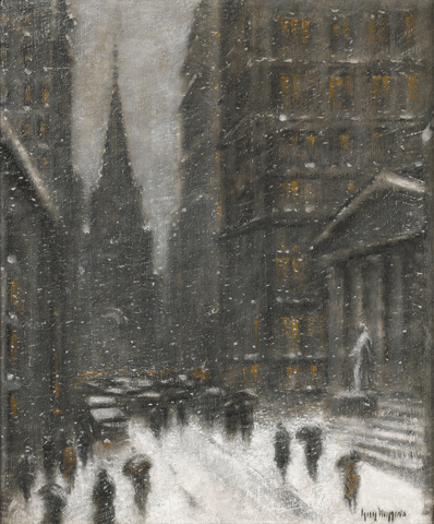 Wall Street, Winter by Guy Wiggins