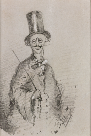 Caricature d’un homme by Claude Monet