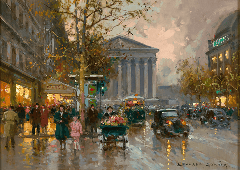 Fleurs à la Madeleine by Edouard Léon Cortès