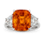 Yellowish Orange Sapphire Ring, 10.00 Carats