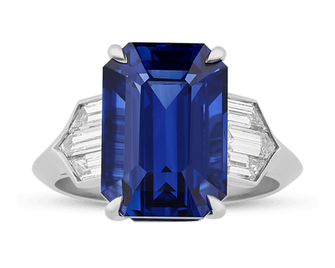 Oscar Heyman Sapphire Ring, 8.96 Carats