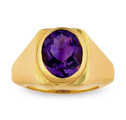 Bulgari Amethyst Ring, 2.54 Carats