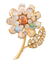 René Boivin Opal Floral Brooch