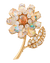 René Boivin Opal Floral Brooch