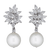 South Sea Pearl and Diamond Earrings