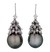 Tahitian Pearl and Diamond Earrings