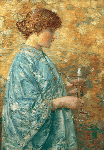 Venetian Glass (Portrait of Kitty Hughes) by Childe Hassam