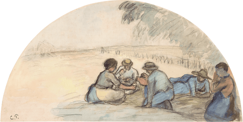 The Harvesters' Rest by Camille Pissarro