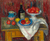 Compotier de fruits, bouteille et assiette by Charles Camoin