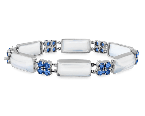 Louis Comfort Tiffany Moonstone and Sapphire Bracelet