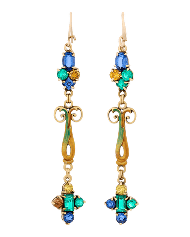 Louis Comfort Tiffany Art Nouveau Earrings