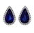 Sapphire Earrings, 6.15 Carats