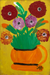 Zinnias in a Pot by Clementine Hunter