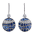 Sapphire and Diamond Earrings