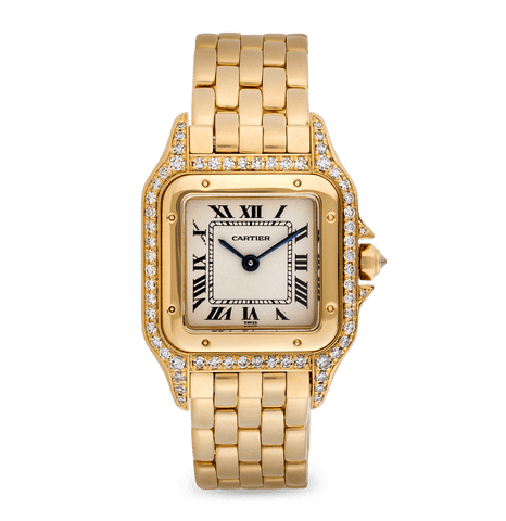 Cartier Panthère Yellow Gold Diamond Wristwatch