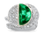 Colombian Emerald and Pavé Diamond Ring
