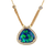 Black Opal Pendant Necklace, 25.97 Carats