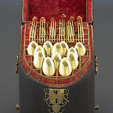 Pair of Victorian Sterling Silver Serving Spoons