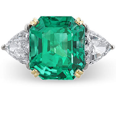 Diamond and Emerald Earrings by Van Cleef & Arpels