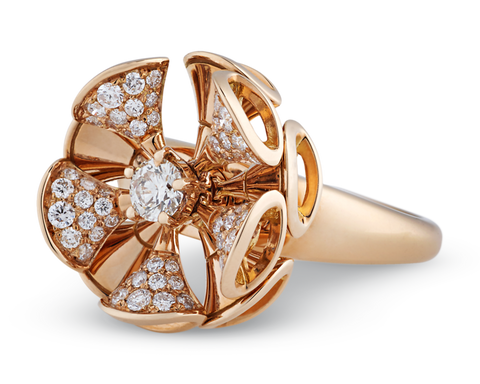 Pearl and Diamond Open Ring