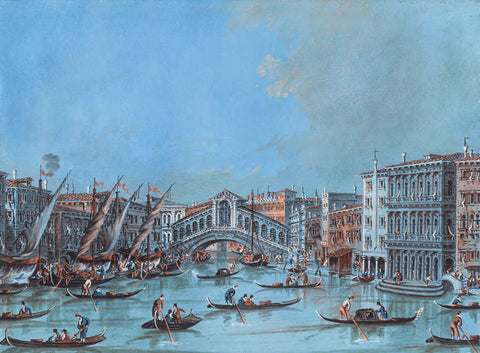 On the Steps of the Salute, Venice by Félix-François Georges Ziem