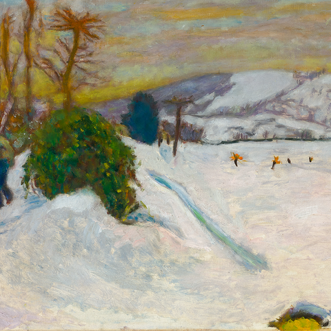 La neige au Grand-Lemps by Pierre Bonnard