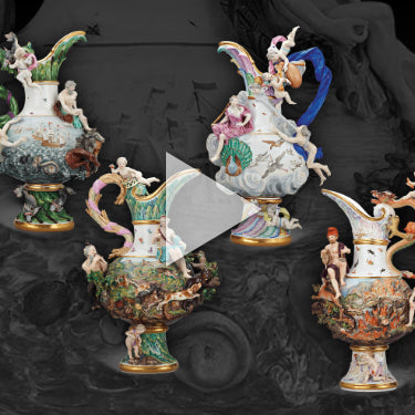 Meissen Four Elements Porcelain Ewers