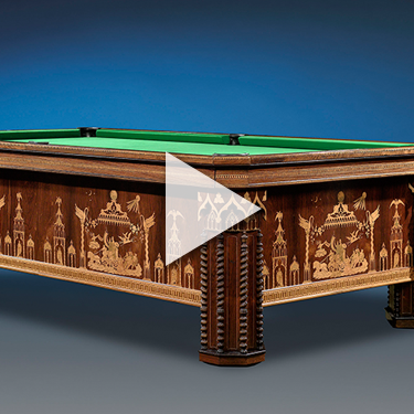 French Billiard Table - Gothic Revival