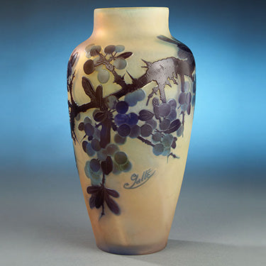 Le Verre Français Fleurs Stylises Vase