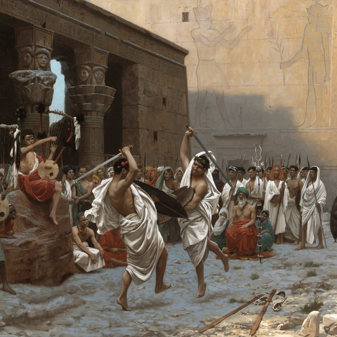 La danse pyrrhique by Jean-Léon Gérôme