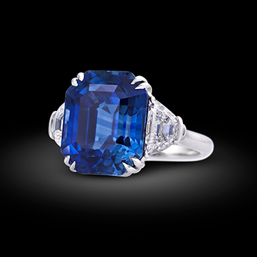 Ceylon Sapphire Ring, 8.11 carats