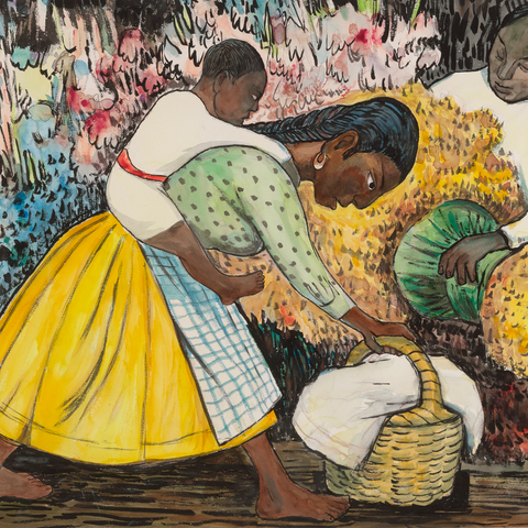 Mercado de flores (Mujer cargando un
niño) by Diego Rivera