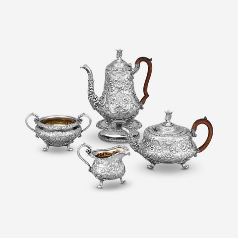 Georgian Silver Coffee Pot by Hester Bateman