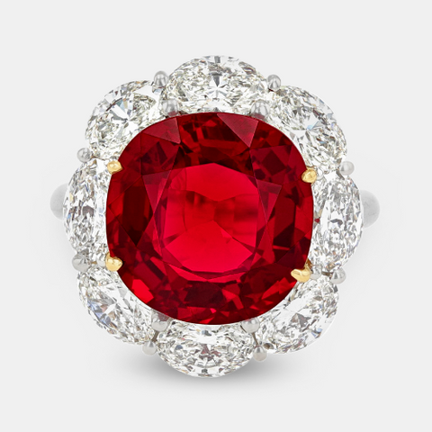 Untreated Burma Ruby Ring, 4.17 Carats