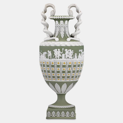 Woodland Cameo Glass Vase by Daum Nancy