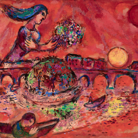 La joie du village by Marc Chagall