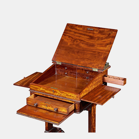 19th-Century Folding Picnic and Cards Table