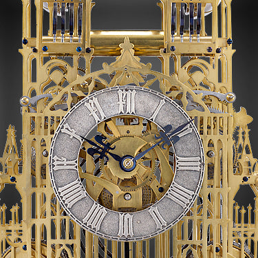 Westminster Abbey Architectural Skeleton Clock