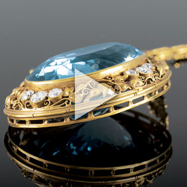 Aquamarine Necklace by Edward Everett Oakes