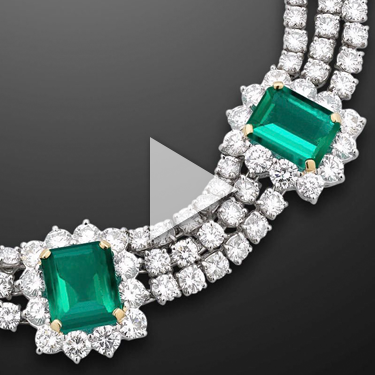 Colombian Emerald and Diamond Necklace