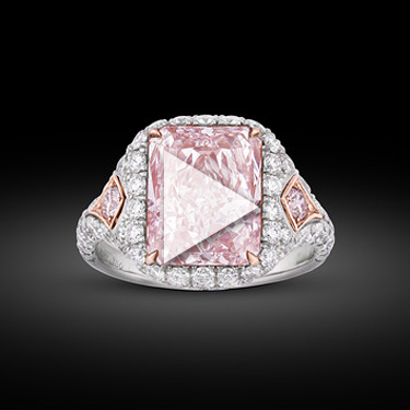 5.25-Carat Fancy Pink Diamond Ring