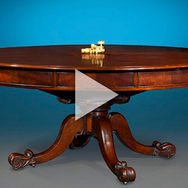 Irish Mahogany Dining and Games Table