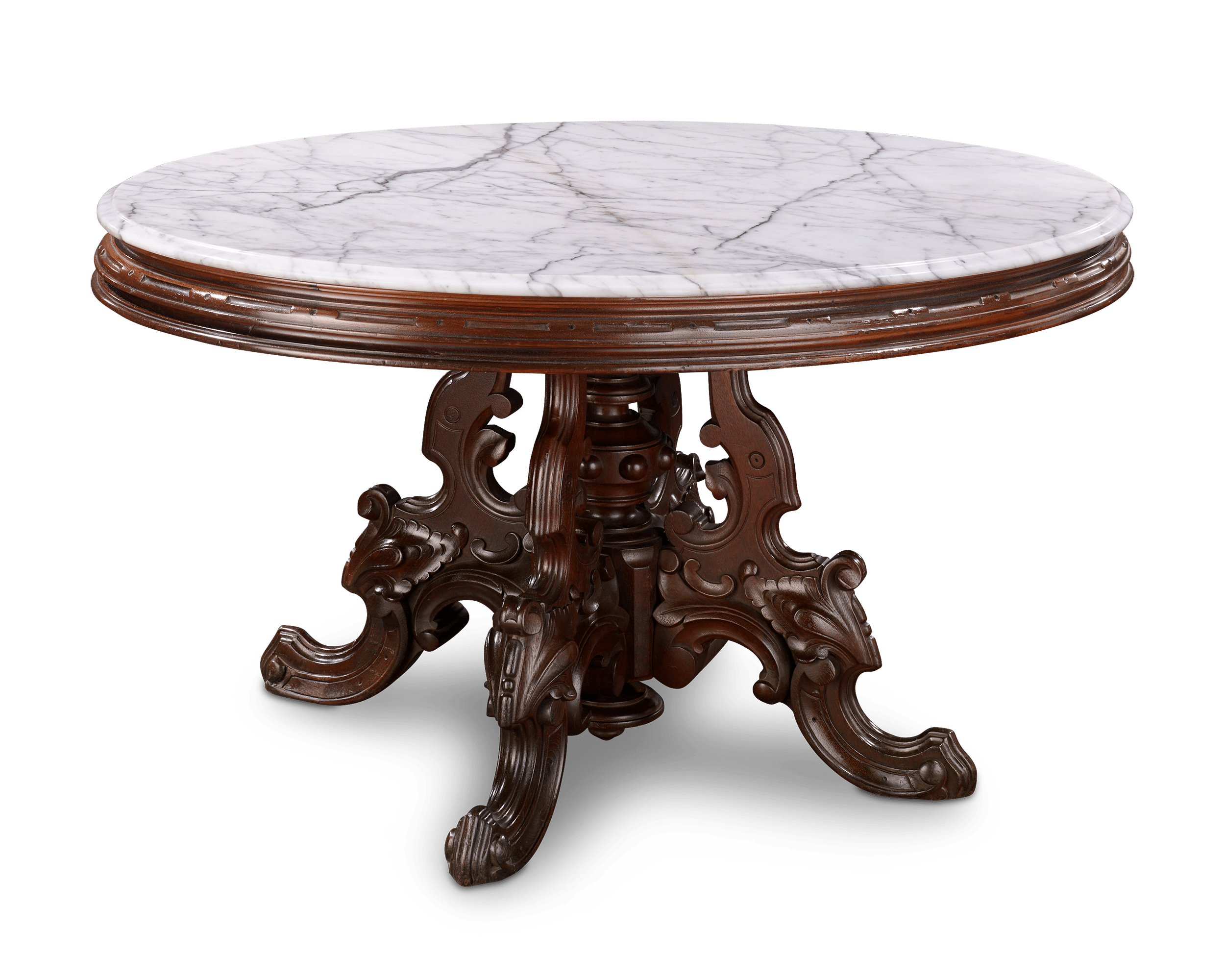 Victorian Marble Top Center Table